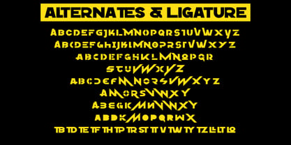 Monesa Display Slant Font Poster 13