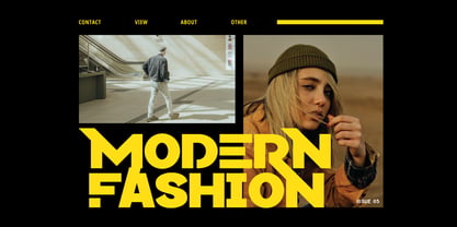 Monesa Display Slant Font Poster 3