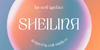 Sheilina Font Poster 1