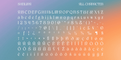 Sheilina Font Poster 6