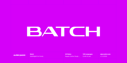 Batch Font Poster 1