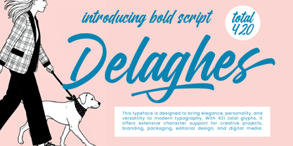 Delaghes Font Poster 1