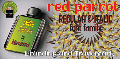 Red Parrot Font Poster 6