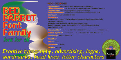 Red Parrot Font Poster 4