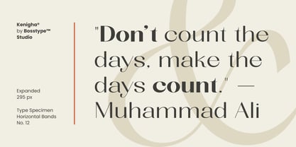 Kenigha Font Poster 9
