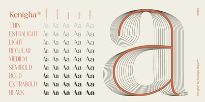 Kenigha Font Poster 3