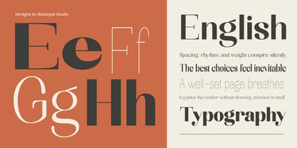Kenigha Font Poster 8