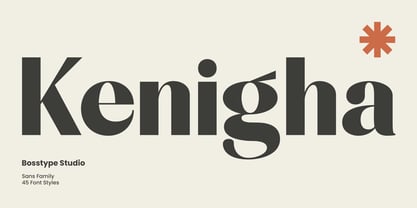 Kenigha Font Poster 1