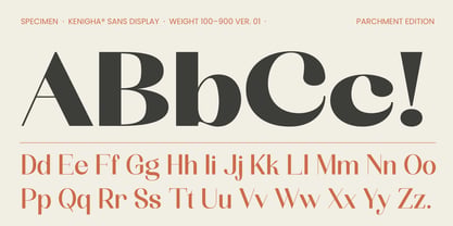 Kenigha Font Poster 2
