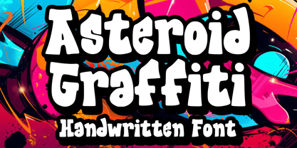 Asteroid Graffiti Font Poster 1
