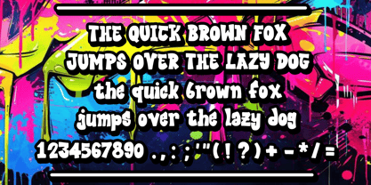 Asteroid Graffiti Font Poster 4