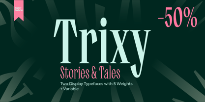Trixy Font Poster 1