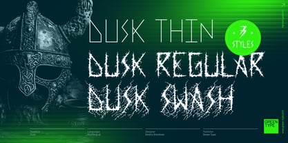 Dusk Font Poster 2