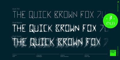 Dusk Font Poster 5
