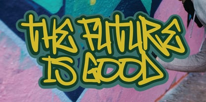 Poney Bear Graffiti Font Poster 2