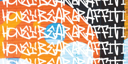 Poney Bear Graffiti Font Poster 7