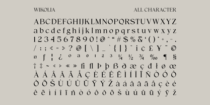 Wikolia Font Poster 6