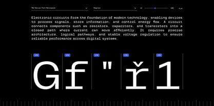 TBJ Serial Port Monospace Font Poster 7