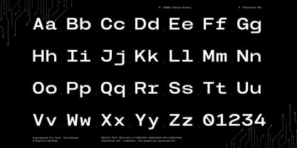 TBJ Serial Port Monospace Font Poster 2