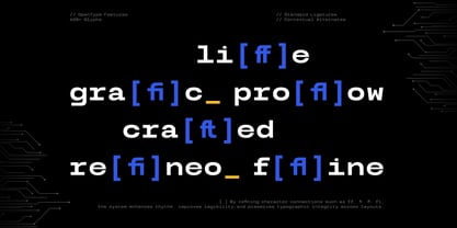 TBJ Serial Port Monospace Font Poster 9