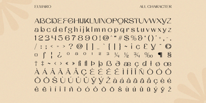 Elmaro Font Poster 6