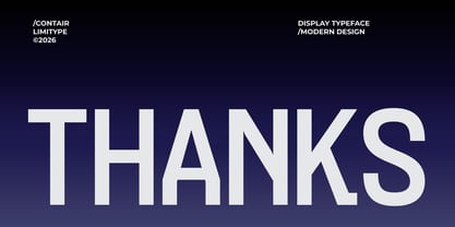 Contair Font Poster 12