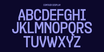 Contair Font Poster 4