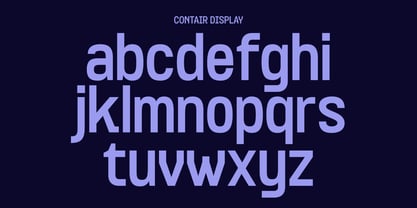 Contair Font Poster 5