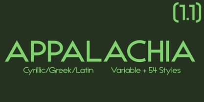 Appalachia Font Poster 1