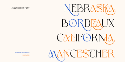 Aveltin Font Poster 12