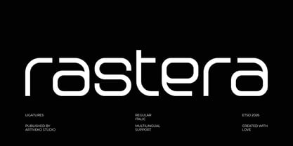Rastera Font Poster 1
