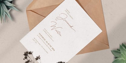 Delyra Script Font Poster 9