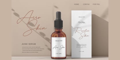 Delyra Script Font Poster 7