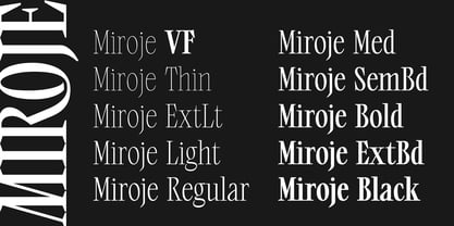 Miroje Font Poster 12