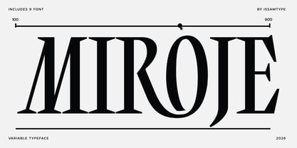 Miroje Font Poster 1