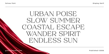 Solvea Font Poster 4