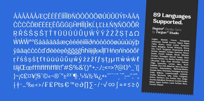 Degora Font Poster 12