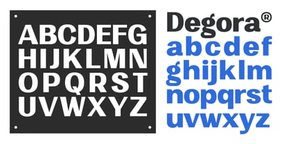 Degora Font Poster 11