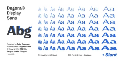 Degora Font Poster 15