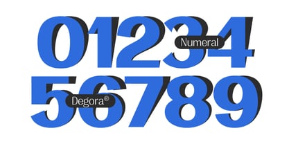 Degora Font Poster 10