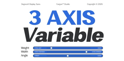 Degora Font Poster 13