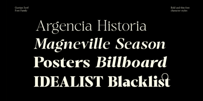 Gustian Font Poster 11