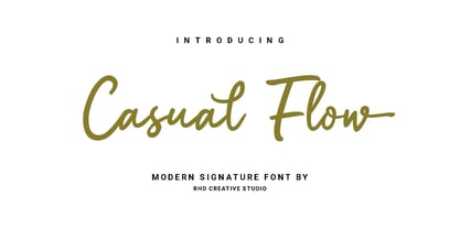 Casual Flow Font Poster 1