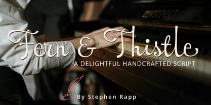 Fern and Thistle Font Poster 1