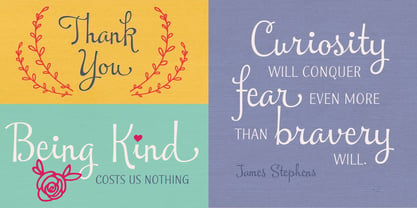 Fern and Thistle Font Poster 3