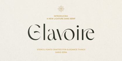 Glavoire Font Poster 1