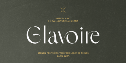 Glavoire Font Poster 9