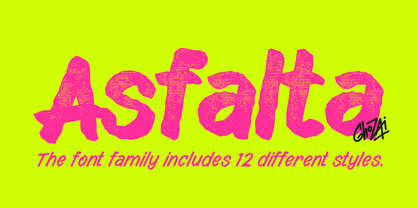 Asfalta Font Poster 1