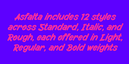 Asfalta Font Poster 2