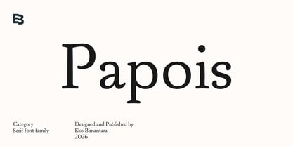 Papois Font Poster 1